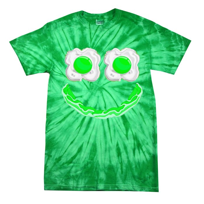 Green Eggs Ham Smile Face Brunch Breakfast Tie-Dye T-Shirt