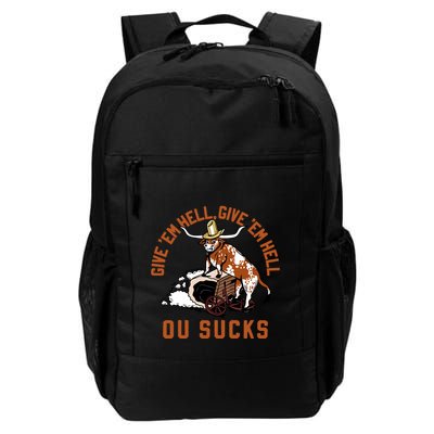 Give Em Hell Give Em Hell Ou Sucks Backpack
