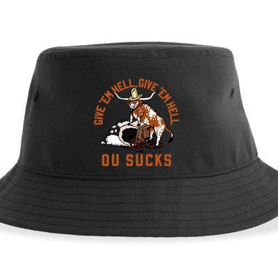 Give Em Hell Give Em Hell Ou Sucks Sustainable Bucket Hat