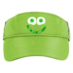 Green Eggs Ham Smile Face Brunch Breakfast Costume Adult Drive Performance Visor