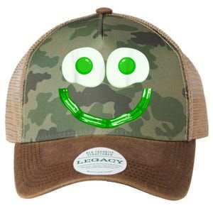 Green Eggs Ham Smile Face Brunch Breakfast Costume Legacy Tie Dye Trucker Hat