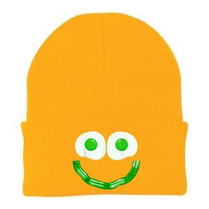 Green Eggs Ham Smile Face Brunch Breakfast Costume Knit Cap Winter Beanie