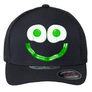 Green Eggs Ham Smile Face Brunch Breakfast Costume Flexfit Unipanel Trucker Cap