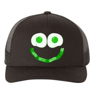 Green Eggs Ham Smile Face Brunch Breakfast Costume Yupoong Adult 5-Panel Trucker Hat