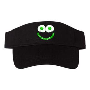 Green Eggs Ham Smile Face Brunch Breakfast Costume Valucap Bio-Washed Visor