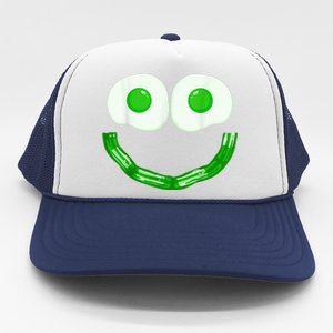 Green Eggs Ham Smile Face Brunch Breakfast Costume Trucker Hat