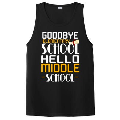 Goodbye Elementary Hello Middle School graduate Gift PosiCharge Competitor Tank