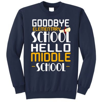 Goodbye Elementary Hello Middle School graduate Gift Sweatshirt