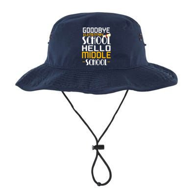 Goodbye Elementary Hello Middle School graduate Gift Legacy Cool Fit Booney Bucket Hat