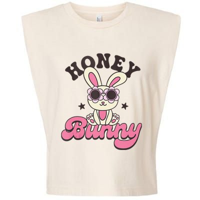 Groovy Easter Honey Bunny Happy Easter Day Garment-Dyed Women's Muscle Tee