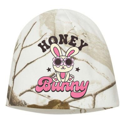 Groovy Easter Honey Bunny Happy Easter Day Kati - Camo Knit Beanie