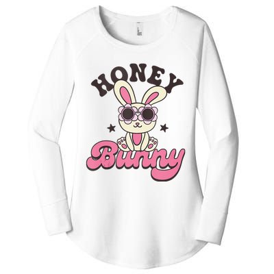 Groovy Easter Honey Bunny Happy Easter Day Women's Perfect Tri Tunic Long Sleeve Shirt