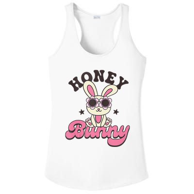 Groovy Easter Honey Bunny Happy Easter Day Ladies PosiCharge Competitor Racerback Tank