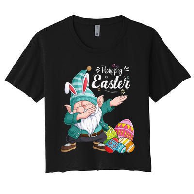 Gnome Easter  Happy Easter Outfit Easter Women's Crop Top Tee