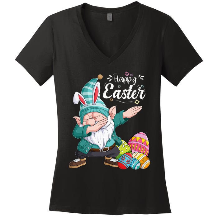 Gnome Easter  Happy Easter Outfit Easter Women's V-Neck T-Shirt