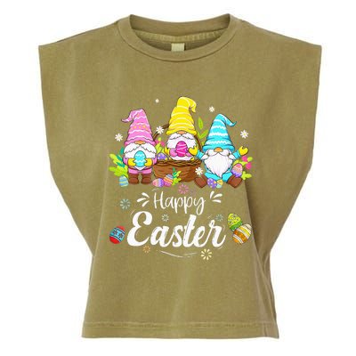 Gnome Easter  Happy Easter Outfit Easter Garment-Dyed Women's Muscle Tee