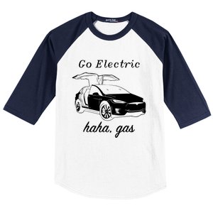 Go Electric Haha Gas Baseball Sleeve Shirt