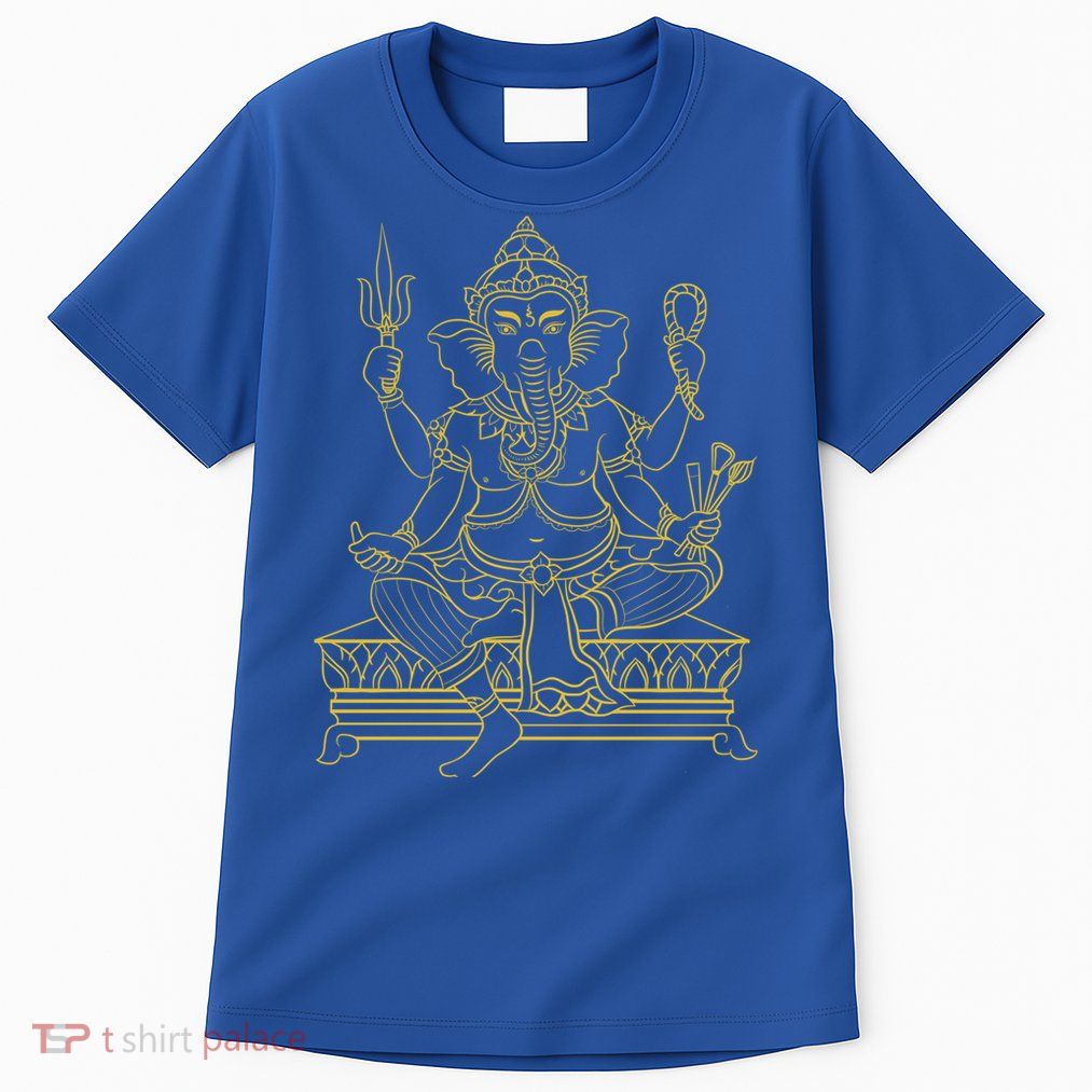 Ganesh Elephant Hindu God Ganesha Yoga Spiritual Meditation Funny Gift Tall T-Shirt