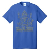 Ganesh Elephant Hindu God Ganesha Yoga Spiritual Meditation Funny Gift Tall T-Shirt