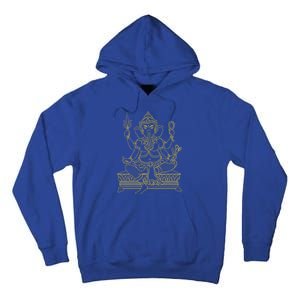 Ganesh Elephant Hindu God Ganesha Yoga Spiritual Meditation Funny Gift Tall Hoodie