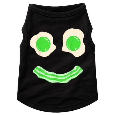 Green Eggs Ham Smile Face St Patrick's Day Doggie Tank
