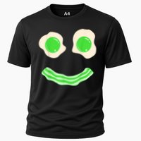 Green Eggs Ham Smile Face St Patrick's Day Cooling Performance Crew T-Shirt