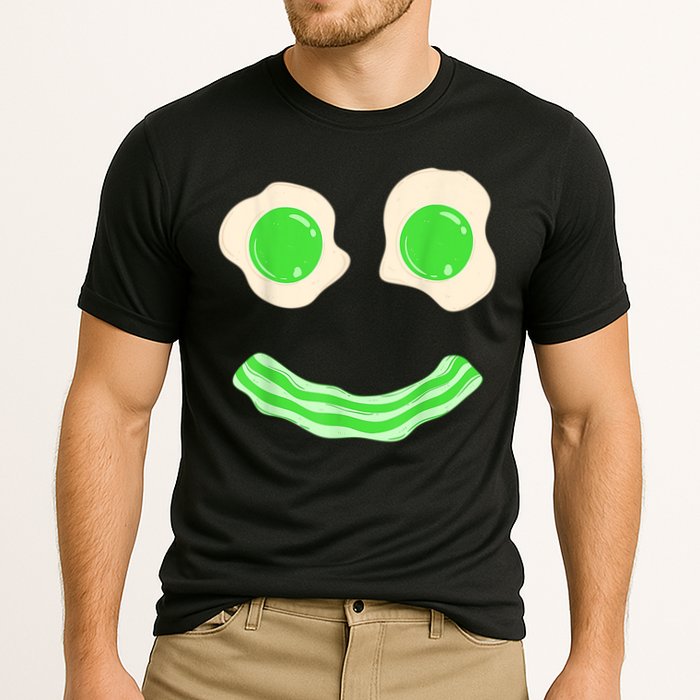 Green Eggs Ham Smile Face St Patrick's Day Cooling Performance Crew T-Shirt