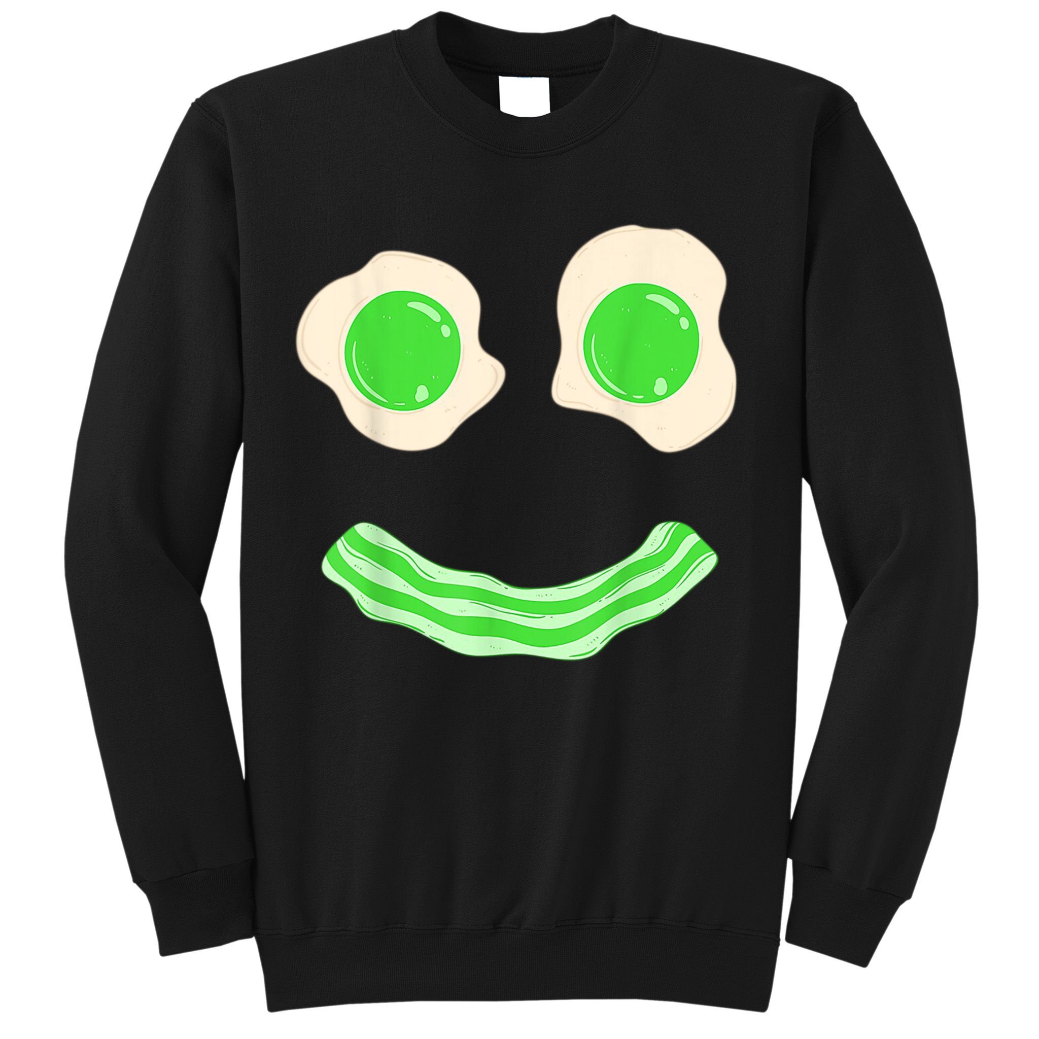 Green Eggs Ham Smile Face St Patrick's Day Sweatshirt