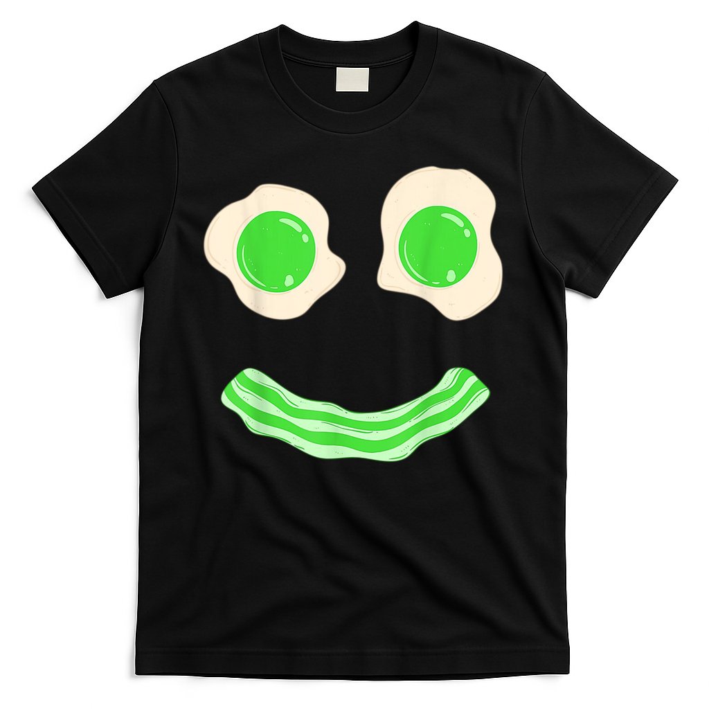 Green Eggs Ham Smile Face St Patrick's Day T-Shirt