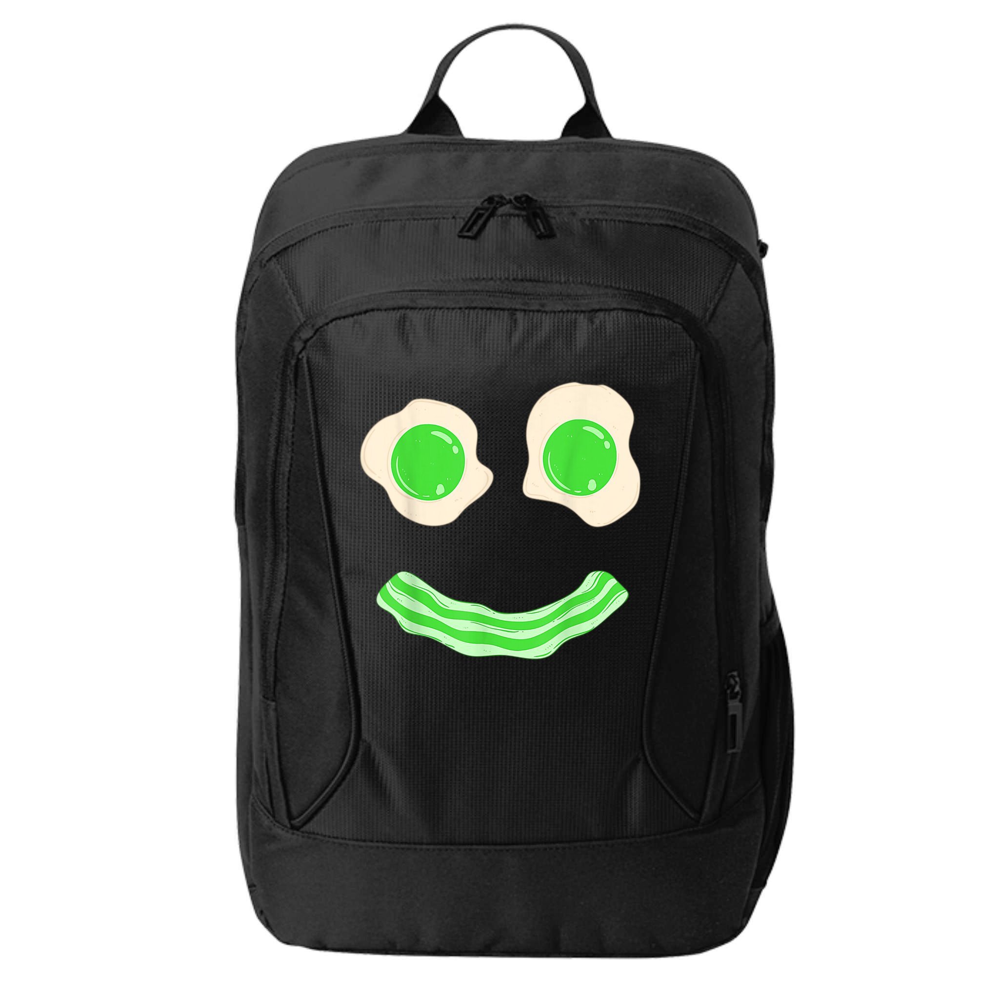Green Eggs Ham Smile Face St Patrick's Day City Backpack