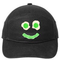 Green Eggs Ham Smile Face St Patrick's Day 7-Panel Snapback Hat