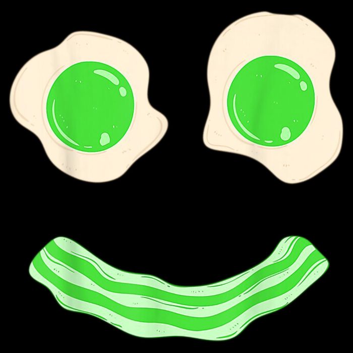 Green Eggs Ham Smile Face St Patrick's Day 7-Panel Snapback Hat