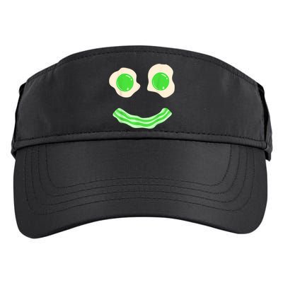 Green Eggs Ham Smile Face St Patrick's Day Adult Drive Performance Visor