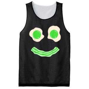 Green Eggs Ham Smile Face St Patrick's Day Mesh Reversible Basketball Jersey Tank