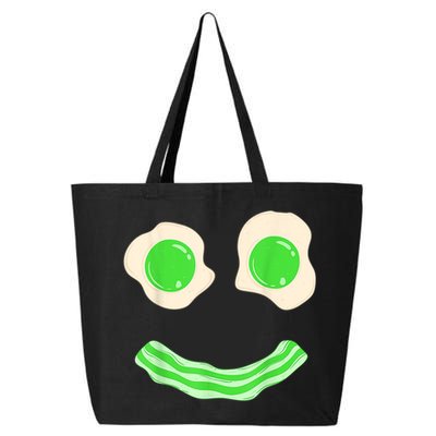 Green Eggs Ham Smile Face St Patrick's Day 25L Jumbo Tote
