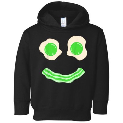 Green Eggs Ham Smile Face St Patrick's Day Toddler Hoodie