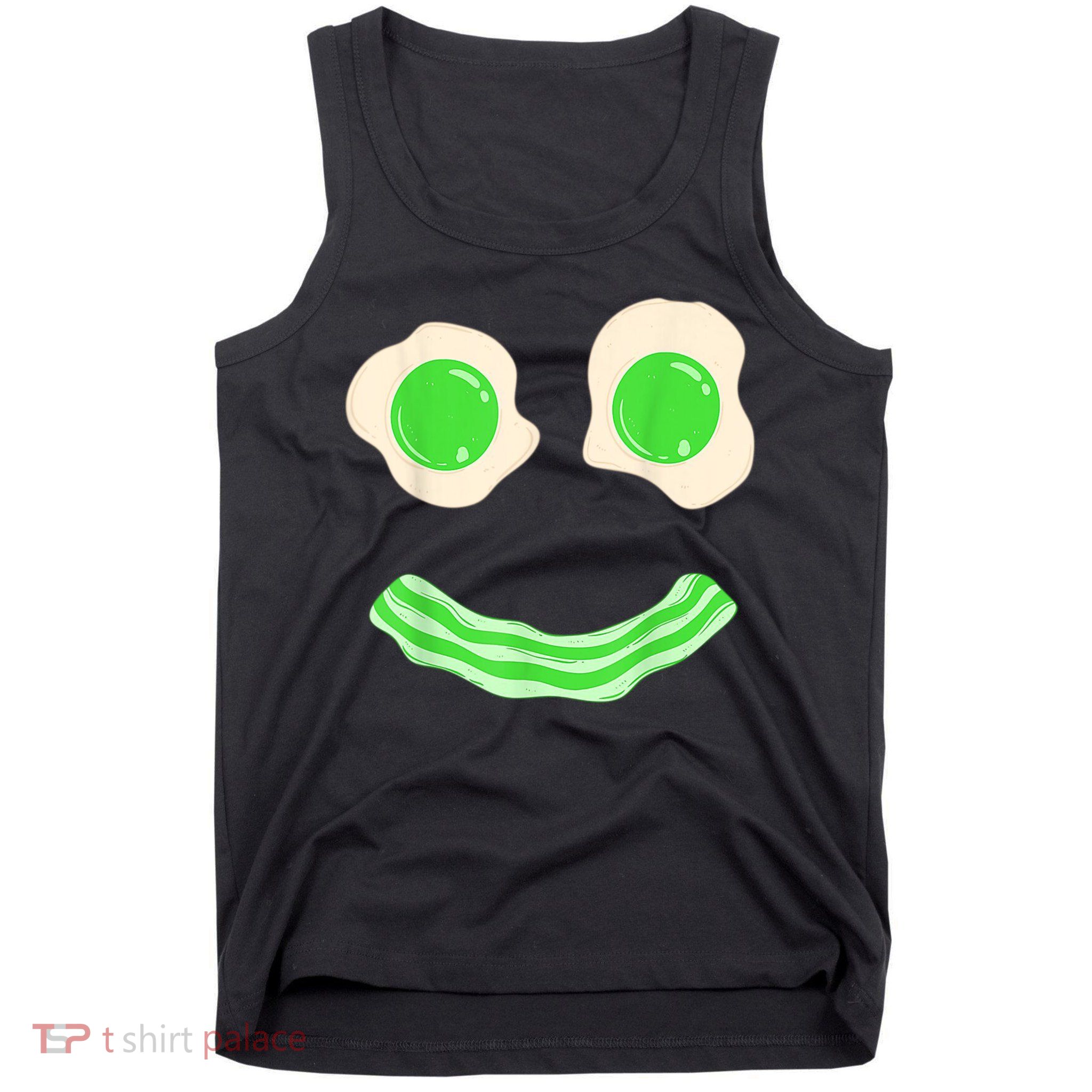 Green Eggs Ham Smile Face St Patrick's Day Tank Top
