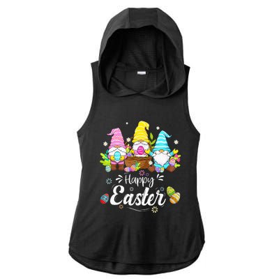 Gnome Easter  Happy Easter Outfit Easter Ladies PosiCharge Tri-Blend Wicking Draft Hoodie Tank