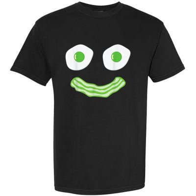 Green Eggs Ham Smile Face Brunch Breakfast Costume Garment-Dyed Heavyweight T-Shirt