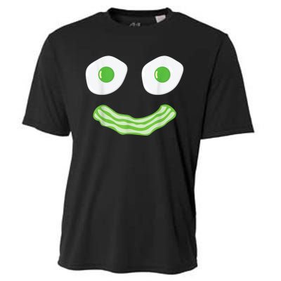 Green Eggs Ham Smile Face Brunch Breakfast Costume Cooling Performance Crew T-Shirt