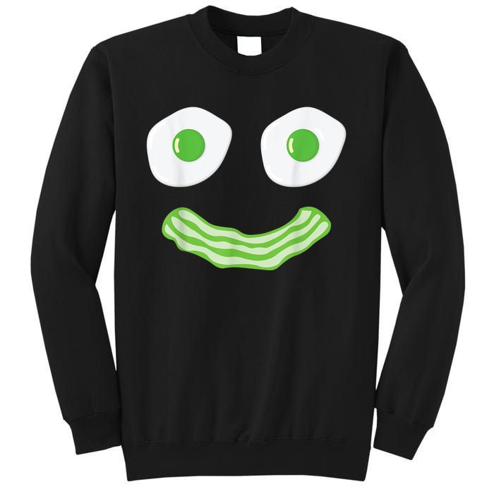 Green Eggs Ham Smile Face Brunch Breakfast Costume Sweatshirt