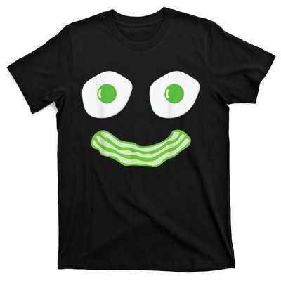 Green Eggs Ham Smile Face Brunch Breakfast Costume T-Shirt