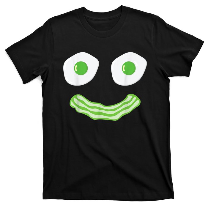 Green Eggs Ham Smile Face Brunch Breakfast Costume T-Shirt