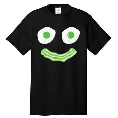 Green Eggs Ham Smile Face Brunch Breakfast Costume Tall T-Shirt