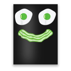 Green Eggs Ham Smile Face Brunch Breakfast Costume Poster