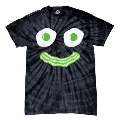 Green Eggs Ham Smile Face Brunch Breakfast Costume Tie-Dye T-Shirt