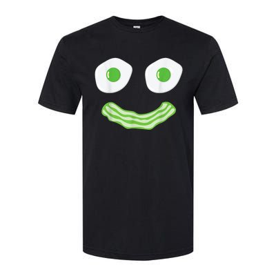 Green Eggs Ham Smile Face Brunch Breakfast Costume Softstyle CVC T-Shirt