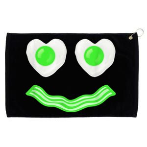 Green Eggs Ham Smile Face Brunch Breakfast Costume Grommeted Golf Towel