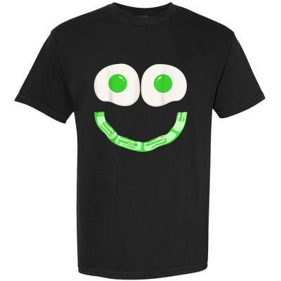 Green Eggs Ham Smile Face Brunch Breakfast Costume Garment-Dyed Heavyweight T-Shirt