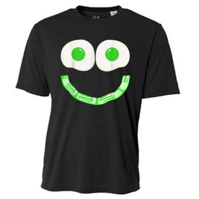 Green Eggs Ham Smile Face Brunch Breakfast Costume Cooling Performance Crew T-Shirt